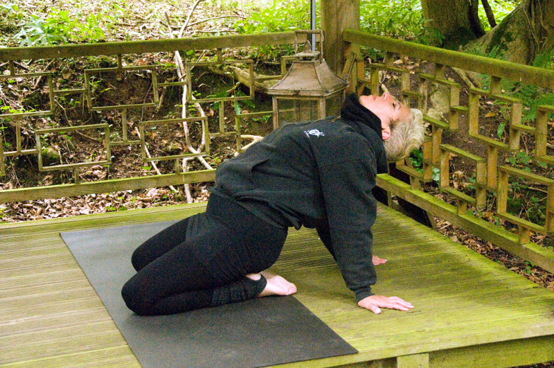 Nadia demonstrating Spontaneous Qi Gong