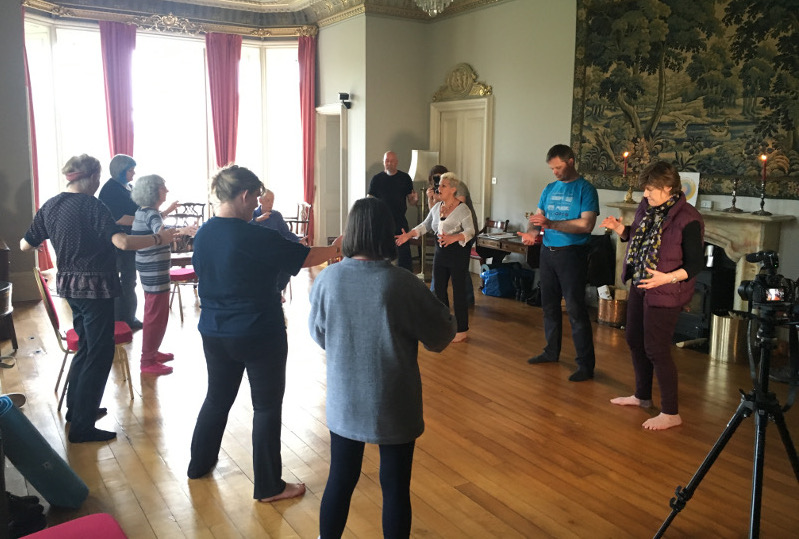 Students at one of Nadia's Qi Gong Workshop